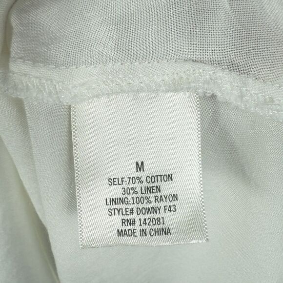 Miami Women's Striped Linen Blend Lined Keyhole Halter Dress Multicolor Size M - Picture 14 of 16